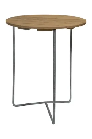 6B 60 tuineettafel Ø60cm eik Populair