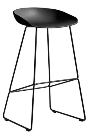 Actieprijs About a Stool AAS 38 2.0 barkruk hoog onderstel zwart
