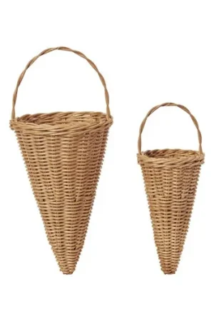Alleen Vandaag Braided Cones kerstdecoraties set van 2