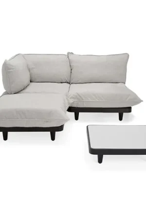 Alleen Vandaag Paletti outdoor loungebankstel medium links incl. tafel