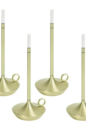 Wick LED lamp met batterij set van 4 Direct Verzonden