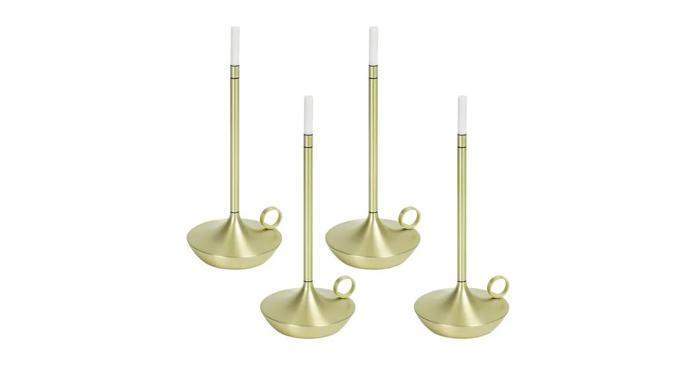 Wick LED lamp met batterij set van 4 Direct Verzonden