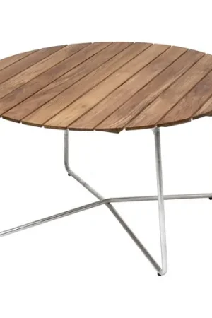 9A 120 tuineettafel Ø120cm teak Nu Kopen