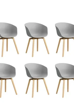 About a Chair AAC 22 2.0 armleunstoel gelakte eiken set van 6 Veilige Betaling