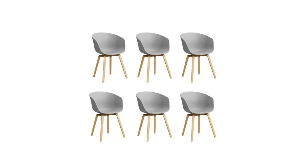About a Chair AAC 22 2.0 armleunstoel gelakte eiken set van 6 Veilige Betaling