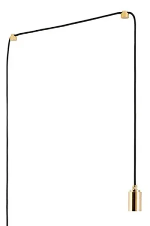 Alleen Vandaag Brass Plug-in hanglamp