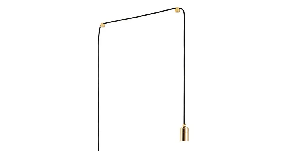 Alleen Vandaag Brass Plug-in hanglamp