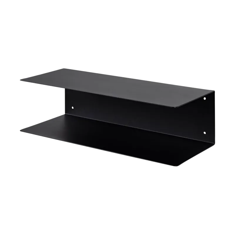 Yara metalen wandplank zwart - 50 x 20 cm Direct Verzonden