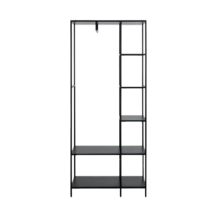 Roy metalen kledingrek zwart - 80 x 185 cm Shop Nu