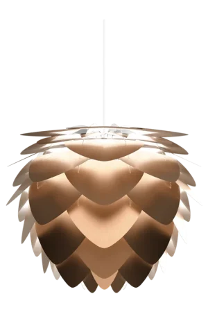 Aluvia Medium hanglamp brushed bronze - met koordset wit - Ø 59 cm Lage Kosten