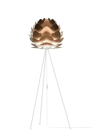 Aluvia Medium vloerlamp brushed bronze - met tripod wit - Ø 59 cm Meest Verkocht