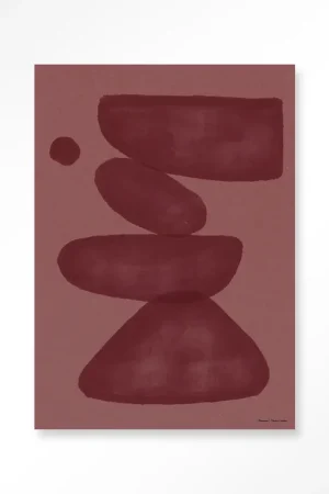 Lage Kosten Elementa Burgundy 2 – Wandkleed