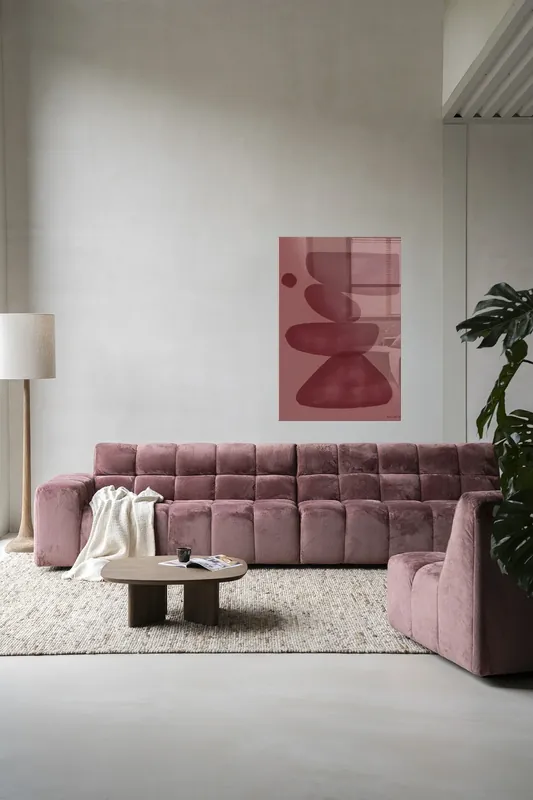 Elementa Burgundy 2 – Glasschilderij Speciale Aanbieding