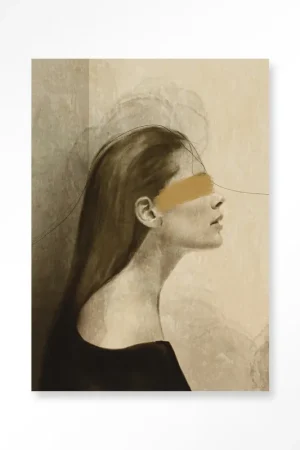 Aanbieding In Her Mind – Glasschilderij