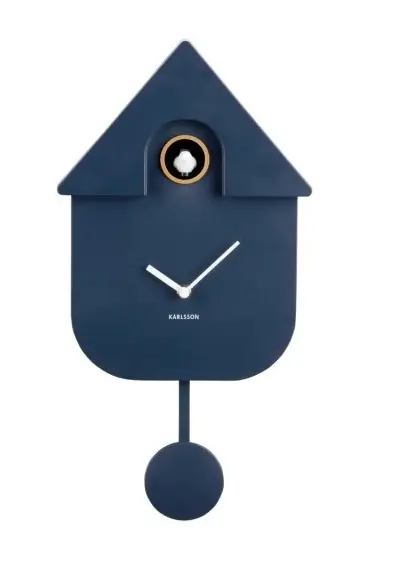 Karlsson Klok Modern Cuckoo - Blauw Seizoensaanbieding