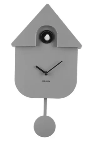 Express Levering Karlsson Klok Modern Cuckoo - Grijs