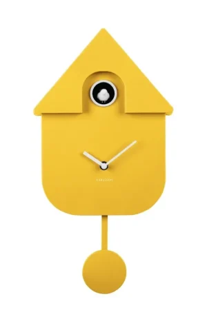 Karlsson Klok Modern Cuckoo Helder Geel Op = Op