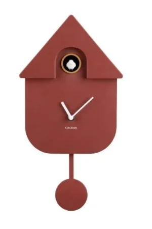 Bestel Nu Karlsson Klok Modern Cuckoo - Rood