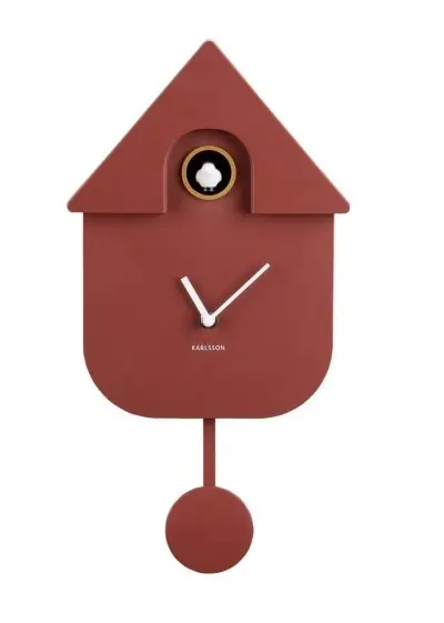 Bestel Nu Karlsson Klok Modern Cuckoo - Rood
