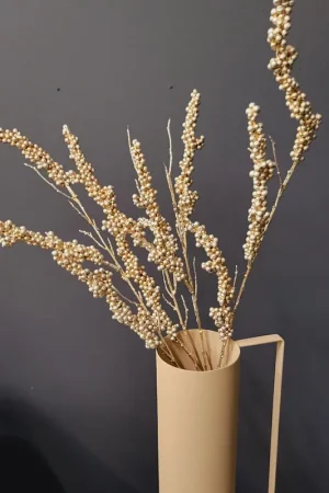 Beperkt Aanbod PTMD Kunsttak Berry Plant gold berry spray