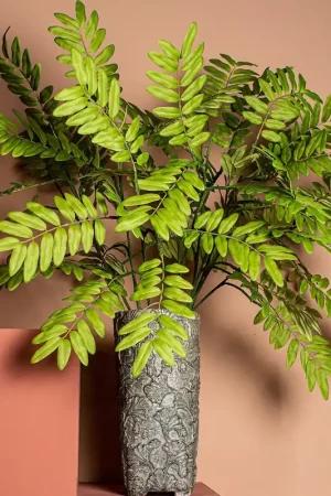 Alleen Vandaag PTMD Kunsttak Leaves Plant green cassia leaves spray