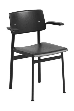Koopje Muuto Loft eetkamerstoel met armleuning Black