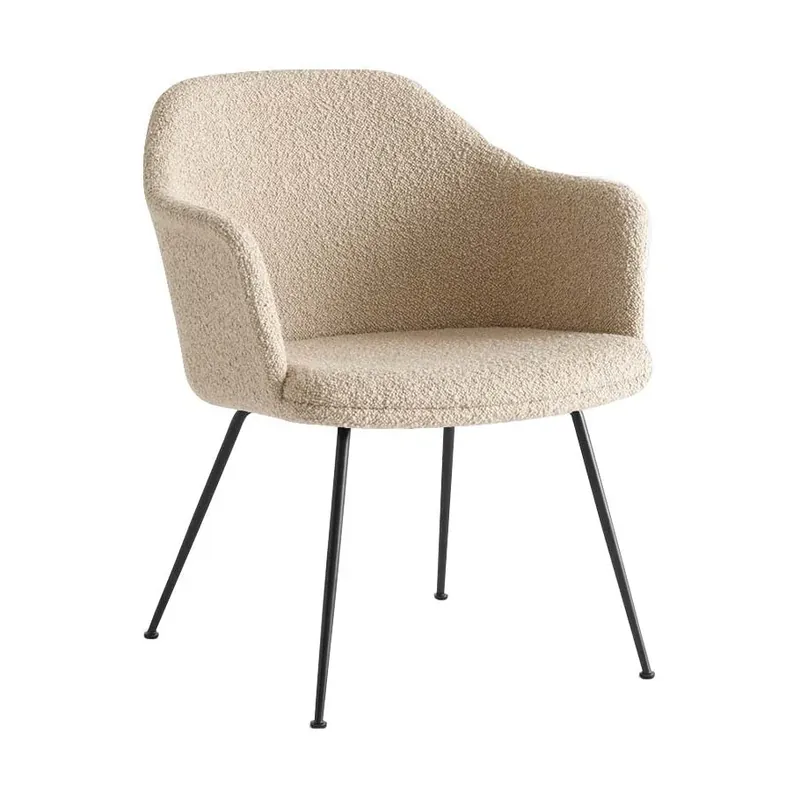 &Tradition Rely HW104 fauteuil Black steel Karakorum 003 Tijdelijk Beschikbaar