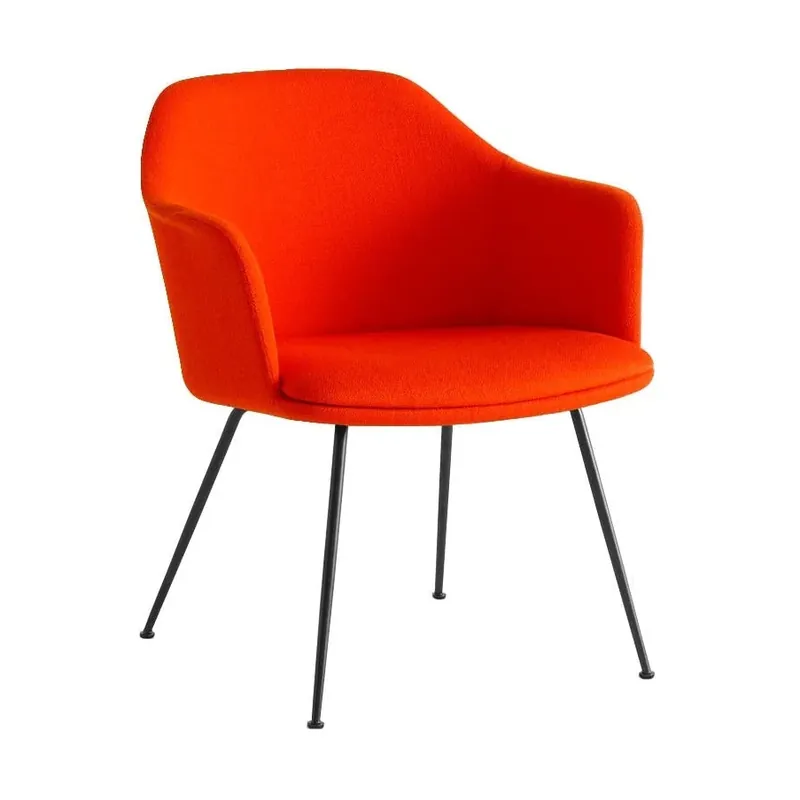 &Tradition Rely HW104 fauteuil Black steel Vidar 542 Populair
