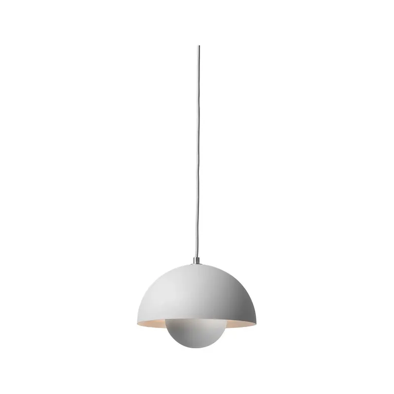 &Tradition Flowerpot VP1 hanglamp Matt Light Grey Op = Op