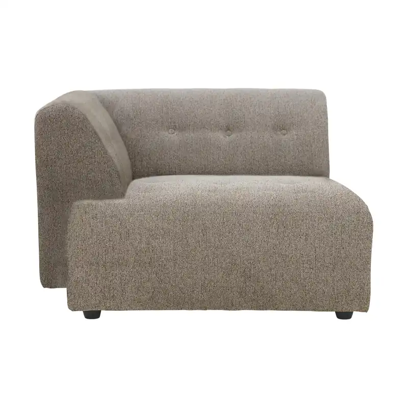 HKliving Vint bank left divan Sneak Beige Voordeelprijs