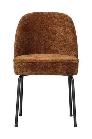 Bestseller WOOOD Vogue eetkamerstoel chenille middenbruin