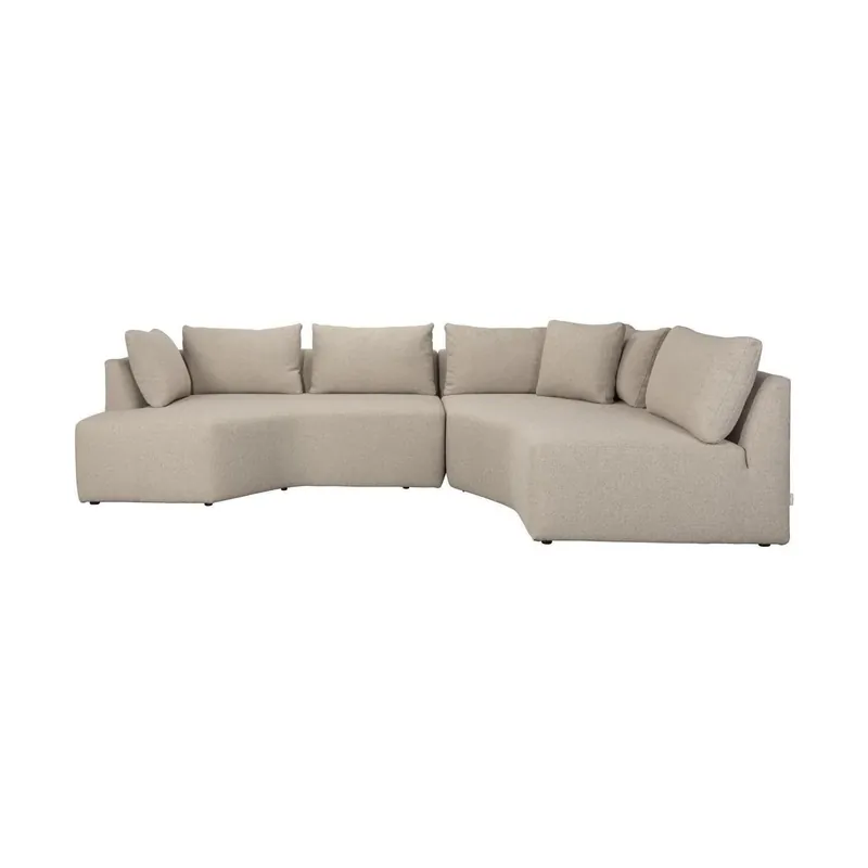 Zuiver Prosper chaise longue rechts Cappuccino Beperkte Voorraad