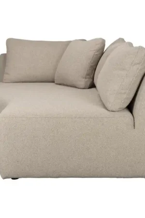 Alleen Vandaag Zuiver Prosper module chaise longue rechts Cappuccino