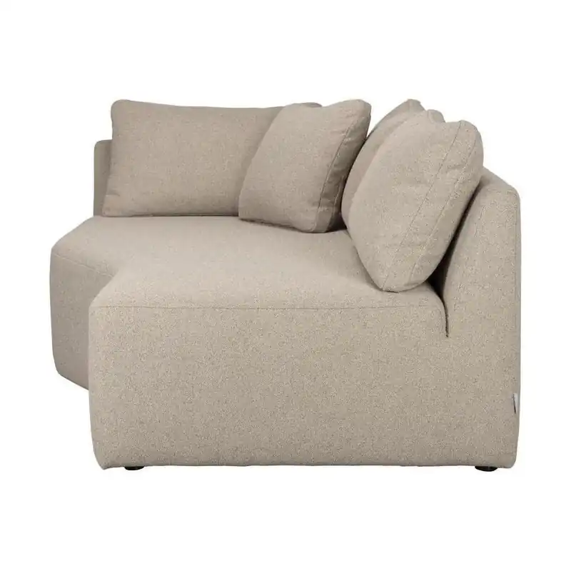 Alleen Vandaag Zuiver Prosper module chaise longue rechts Cappuccino
