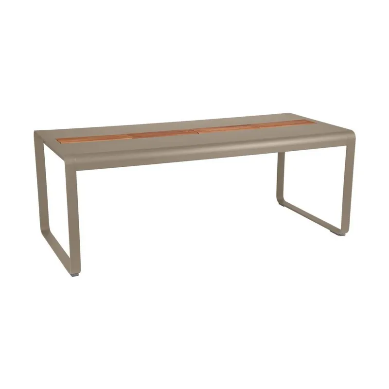 Voordeelprijs Fermob Bellevie tuintafel met opslagruimte 196x90 cm Nutmeg