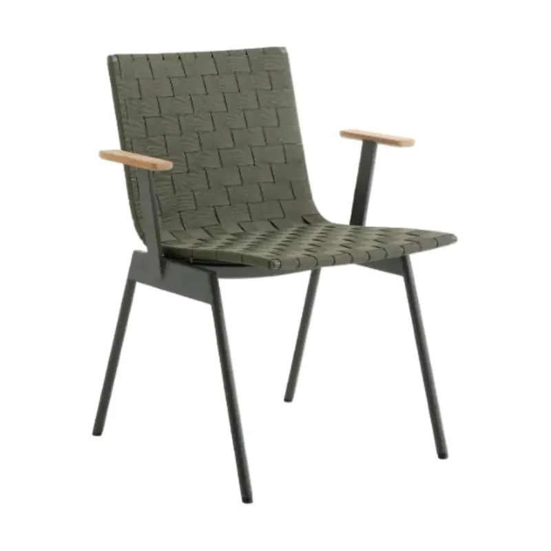 &Tradition Ville AV34 tuinstoel met arm Bronze Green Goedkoop