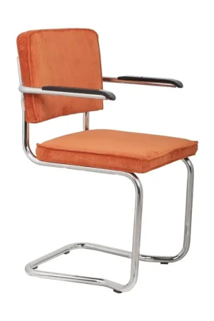 Bestel Nu Zuiver Ridge Rib Kink armstoel Orange