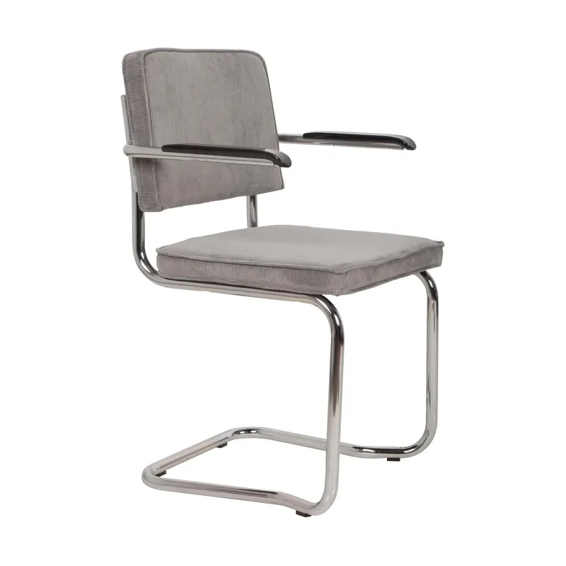 Beperkte Voorraad Zuiver Ridge Rib Kink armstoel Cool Grey