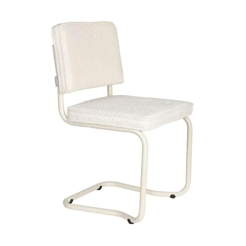 Hete Deal Zuiver Ridge Soft Kink eetkamerstoel Off White