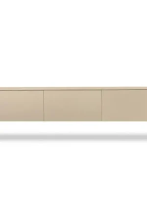 Zwevend TV-meubel Doryan Modern 180 Taupe Gereduceerde Prijs