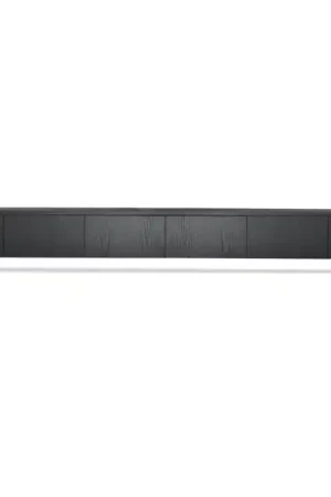 Zwevend TV Meubel Mat Zwart Fineer 360cm HO19 Gratis Retour