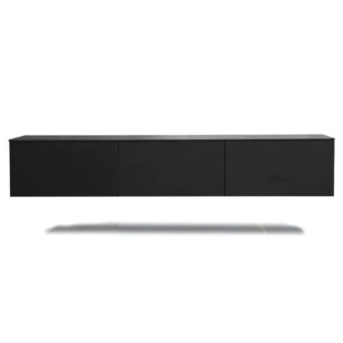 Zwevend TV-meubel Doryan Modern zwart 180 Alleen Vandaag
