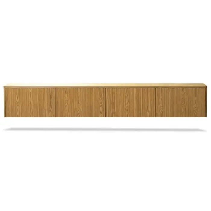 Zwevend TV-Meubel Bemmel Natural Ash Fineer 240cm Speciale Aanbieding