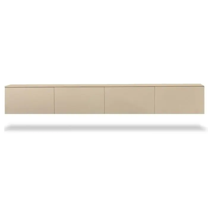 Zwevend TV-meubel Doryan Modern 240 Taupe Must-Have