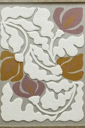 Schilderij floral relief Hoge Kwaliteit