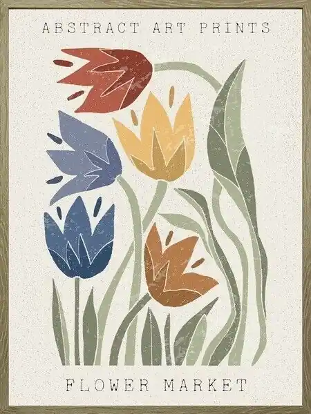 Poster in frame floral Bestseller