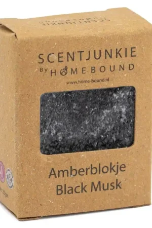 Aanbieding Amberblok in doosje ´Black musk´