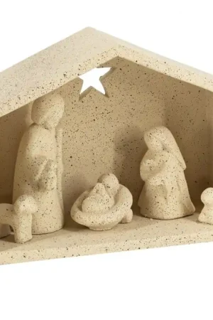 Aardewerk kerststal beige Bestseller
