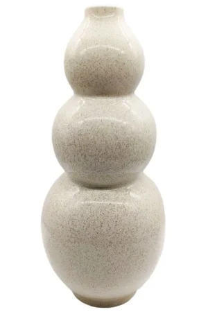 Aardewerk vaas bubbles beige Hete Deal