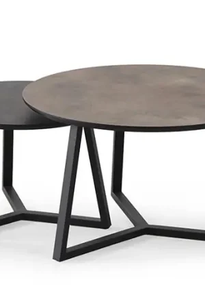 Finale Uitverkoop Nijwie Salontafel Cassio set van 2 rond - Diverse kleuren